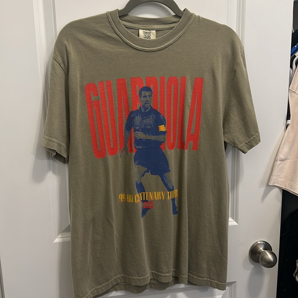 Pep Guardiola Graphic T-Shirt FC Barcelona Size M Soccer Football - Picture 2 of 5